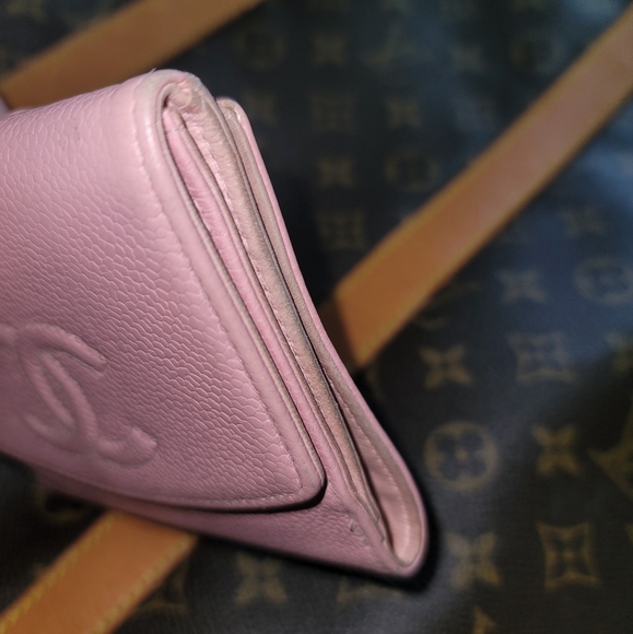 CHANEL Caviar Leather Bubblegum Barbie Pink Pastel Wallet WOC - Picture 5 of 13